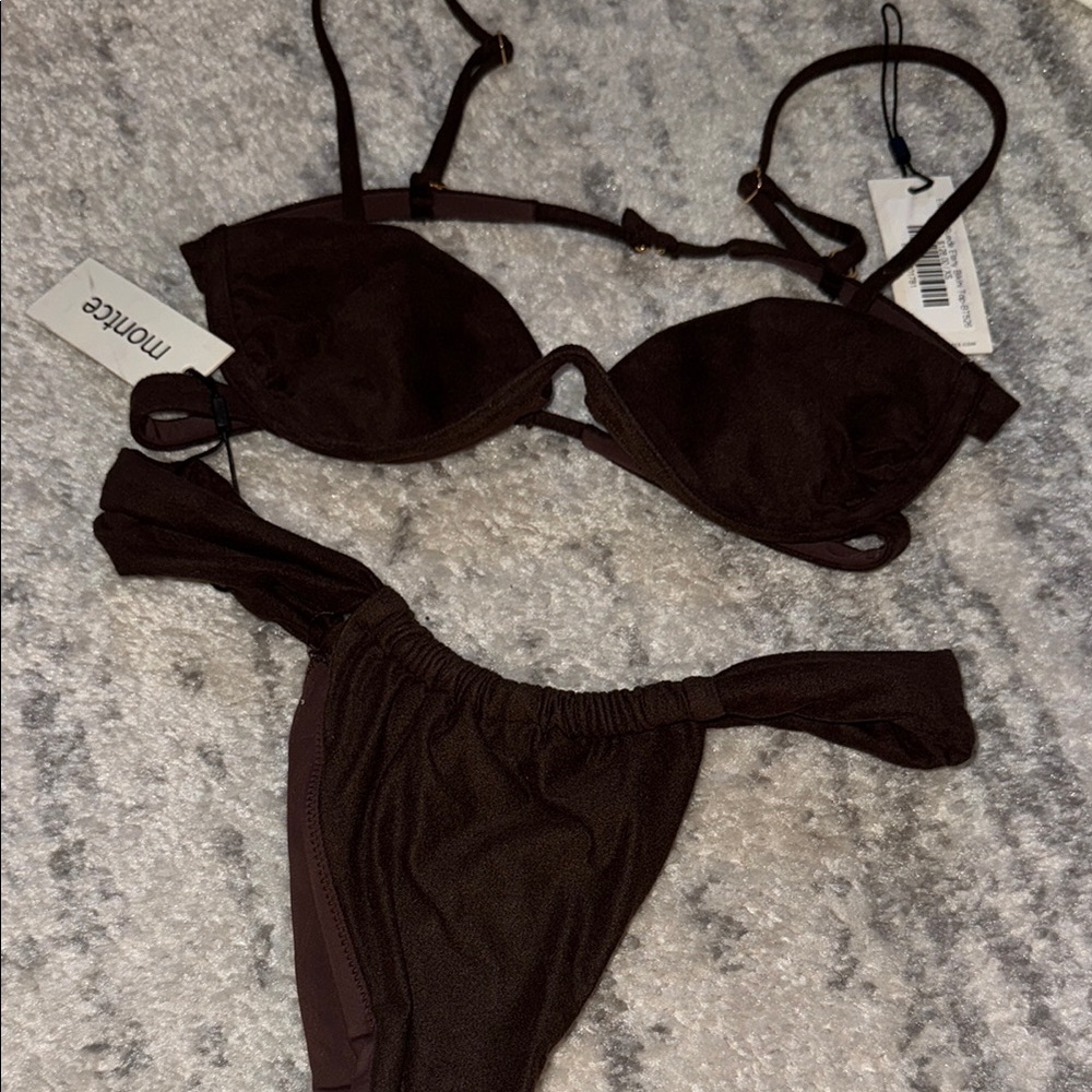 Montce Dark Brown Bikini Set